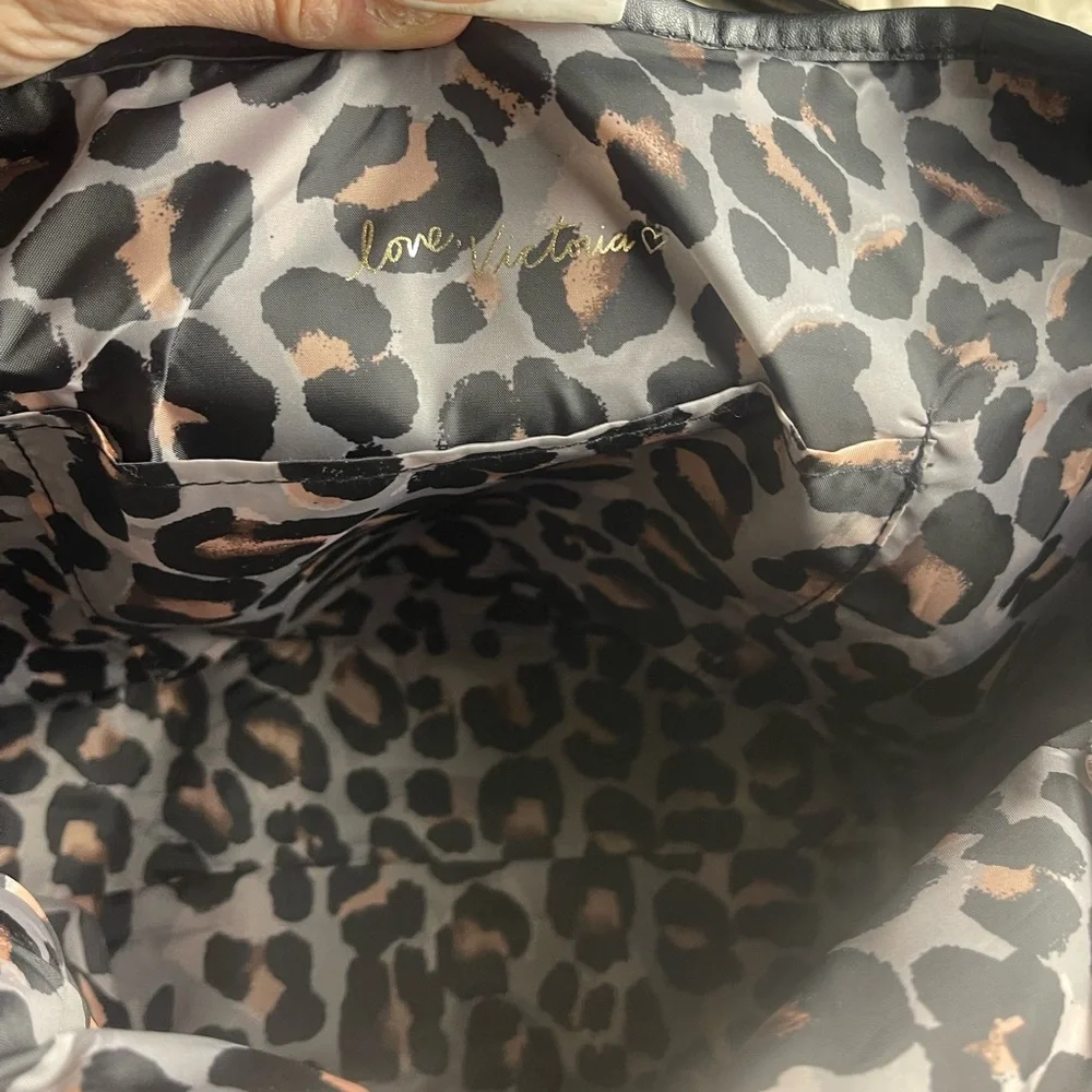 Victoria's Secret Black Tote with Gold Lettering - Picture 6 of 8